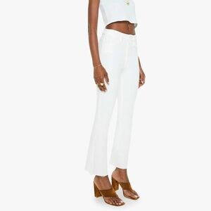 Mother the hustler ankle fray in fairest of them all flare jean with stretch 27